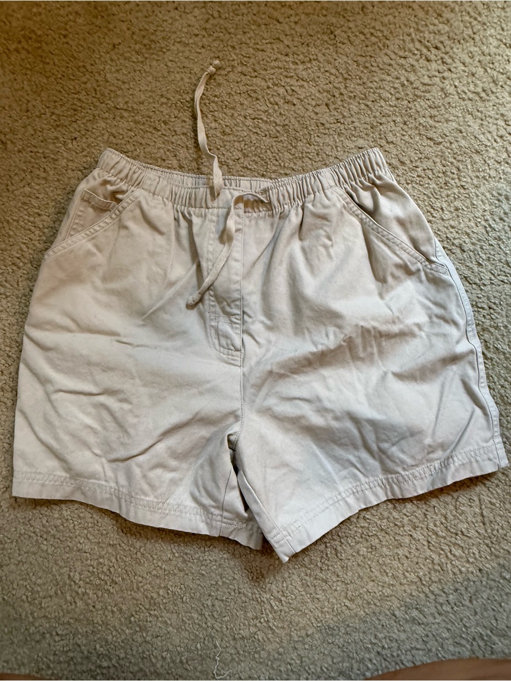 Vintage Genuine Sonoma Jean Company Khaki Pull On Shorts Sz M Utility